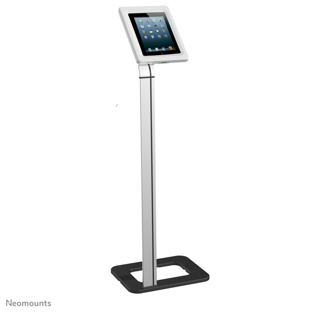 El Neomounts by Newstar TABLET-S100SILVER es un soporte de suelo para tableta Neomounts by Newstar antirrobo para la mayoría de las tabletas de 9.7"-10.1"
