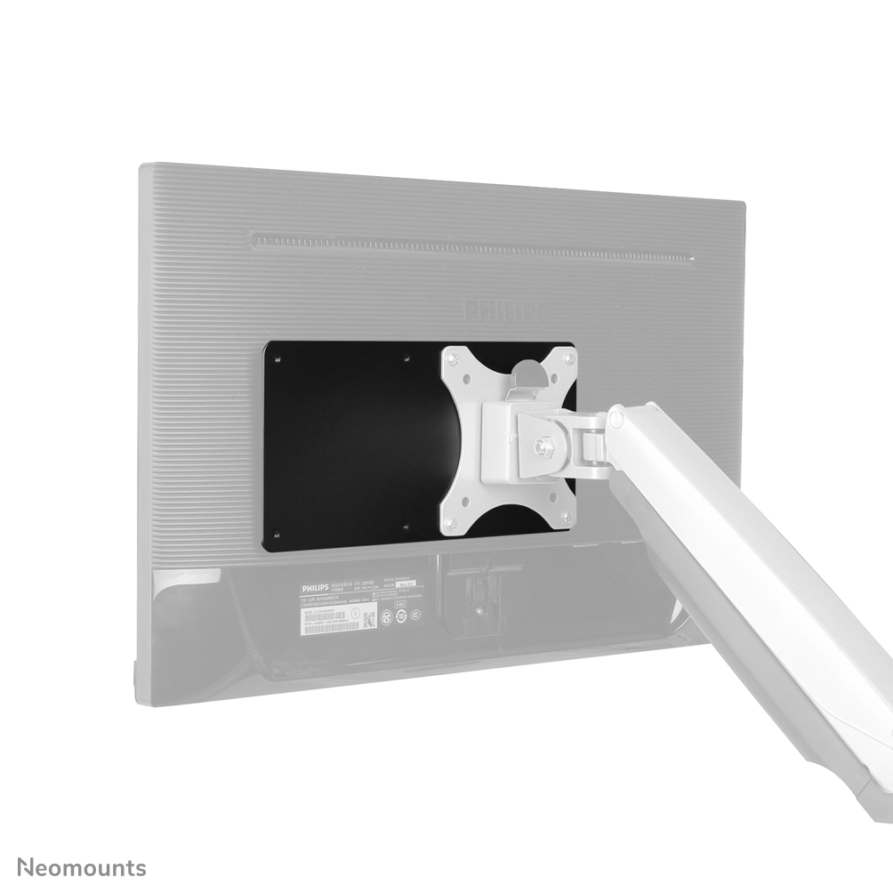 Neomounts THINCLIENT-01 Soporte delgado para mini PC/NUC - máx 3 kg - VESA 75x75-100x100 - alt.x anch. 12x26 cm - universal - negro