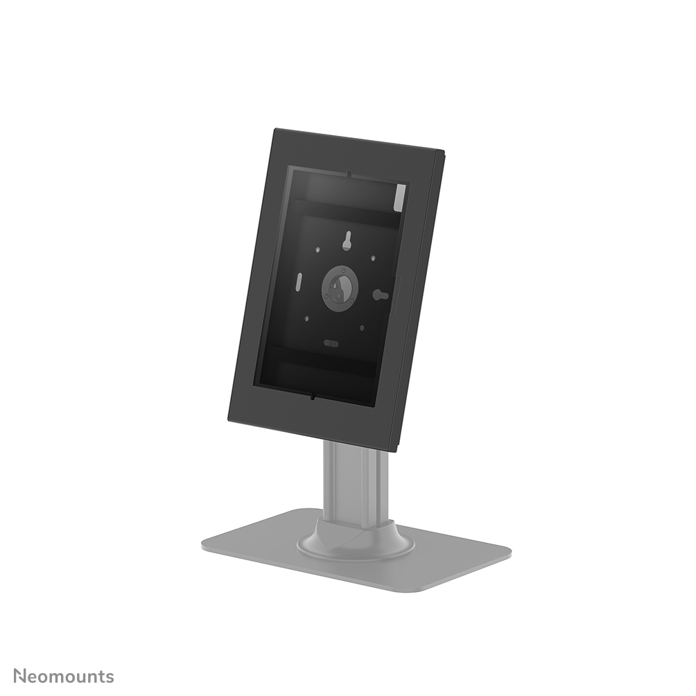 Neomounts WL15-601BL1 Carcasa para tablet - con bloqueo (incl. cerradura) - VESA 75x75 - apta para varias tabletas de 10.9-11" - para una configuración modular con distintos soportes de escritorio y de suelo - Negro