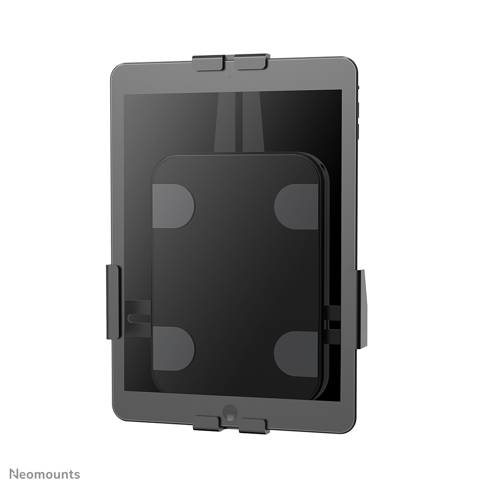 Neomounts WL15-625BL1 Soporte de pared para tableta - 7.9-11" - 360° giratorio - bloqueable (incl. tornillo de seguridad, excl. cerradura) - VESA 100x100 - universal - negro