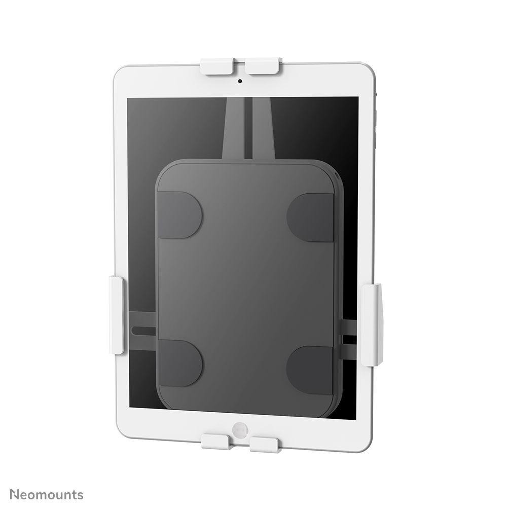 Neomounts WL15-625WH1 Soporte de pared para tableta - 7.9-11" - 360° giratorio - bloqueable (incl. tornillo de seguridad, excl. cerradura) - VESA 100x100 - universal - blanco