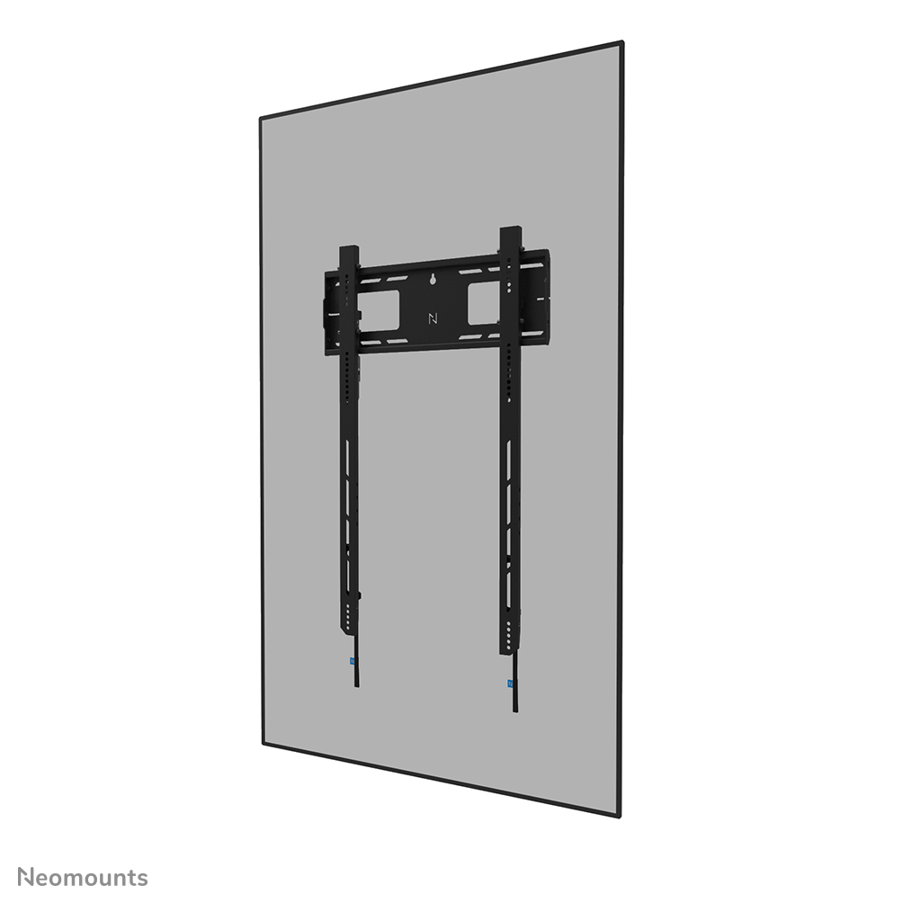 Neomounts LEVEL-750 WL30-750BL18P Soporte de pared robusto fijo - 50-98" pantalla - máx 100 kg - VESA 100x100-500x800 - prof. 4,2 cm - ajuste del nivel - bloqueable (excl. cerradura) - certificado TÜV - Modelo de Instalación Rápida con posición de servicio - vertical - negro