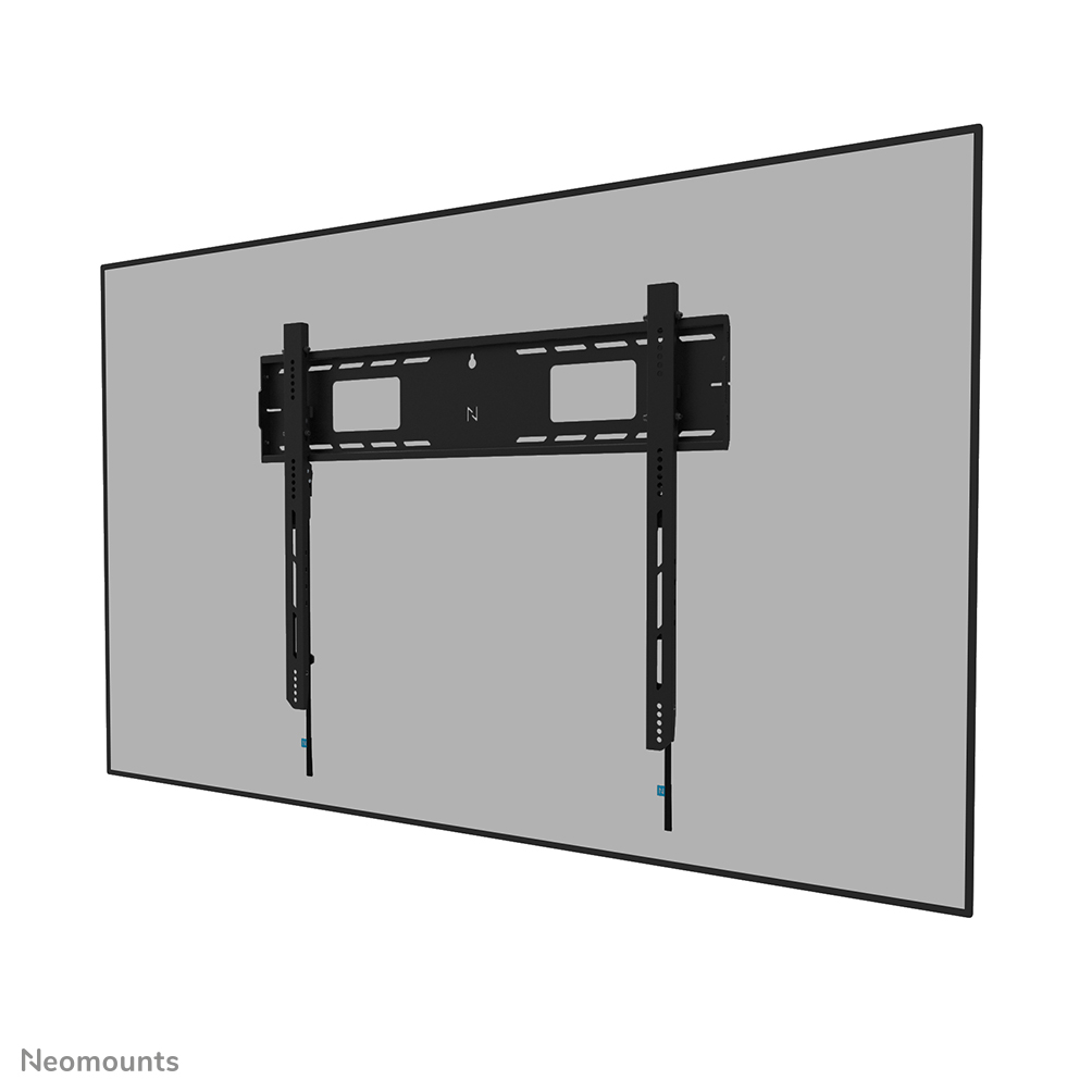 Neomounts LEVEL-750 WL30-750BL18 Soporte de pared robusto fijo - 43-98" pantalla - máx 125 kg - VESA 100x100-800x600 - prof. 4,2 cm - ajuste del nivel - bloqueable (excl. cerradura) - certificado TÜV - Modelo de Instalación Rápida con posición de servicio - negro