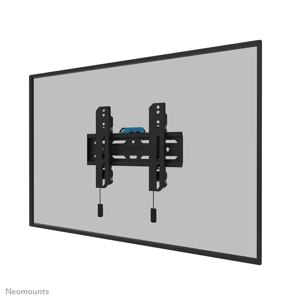 Neomounts LEVEL-850 WL30S-850BL12 Soporte de pared fijo para TV - 24-65" - máx 40 kg - VESA 50x50-200x200 - prof. 3,3 cm - ajuste del nivel - bloqueable (incl. tornillo de seguridad, excl. cerradura) - Modelo de Instalación Rápida incl. plantilla de fijación - negro