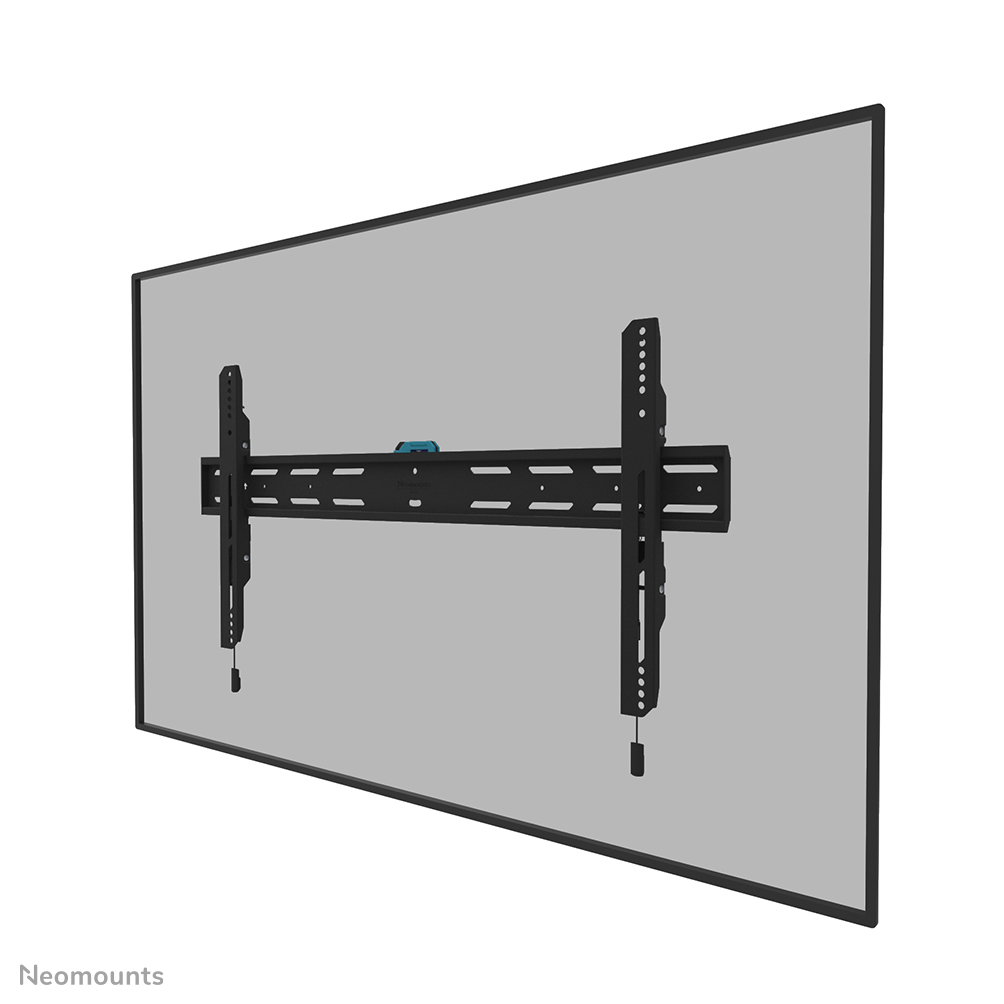 Neomounts LEVEL-850 WL30S-850BL18 Soporte de pared fijo para TV - 43-86" - máx 60 kg - VESA 100x100-800x400 - prof. 3,3 cm - ajuste del nivel - bloqueable (incl. tornillo de seguridad, excl. cerradura) - Modelo de Instalación Rápida incl. plantilla de fijación - negro