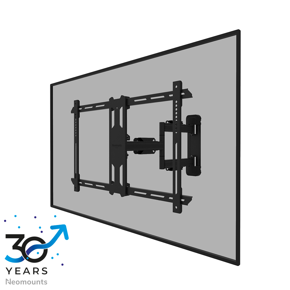 Neomounts LEVEL-850 WL40S-850BL16 Soporte de pared con movimiento completo para TV - 40-70" - máx 45 kg - VESA 200x100-600x400 - prof. 4,7-55,5 cm - ajuste del nivel - Modelo de Instalación Rápida incl. plantilla de fijación - negro