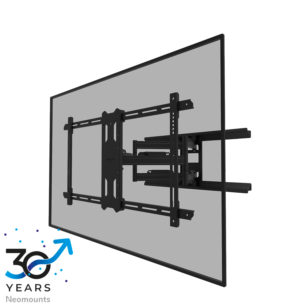 Neomounts LEVEL-850 WL40S-850BL18 Soporte de pared con movimiento completo para TV - 43-86" - máx 60 kg - VESA 200x100-800x400 - prof. 5-61 cm - ajuste del nivel - Modelo de Instalación Rápida incl. plantilla de fijación - negro
