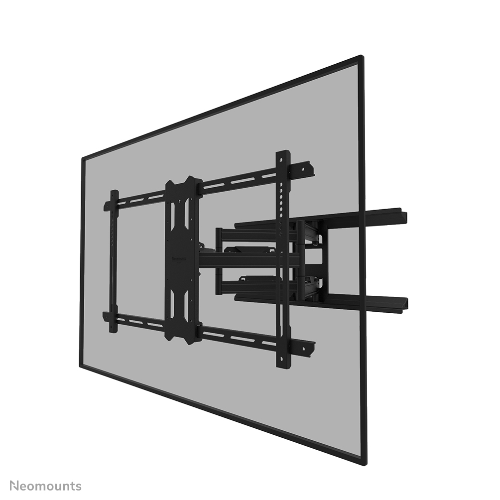 Neomounts LEVEL-850 WL40S-850BL18 Soporte de pared con movimiento completo para TV - 43-86" - máx 60 kg - VESA 200x100-800x400 - prof. 5-61 cm - ajuste del nivel - Modelo de Instalación Rápida incl. plantilla de fijación - negro