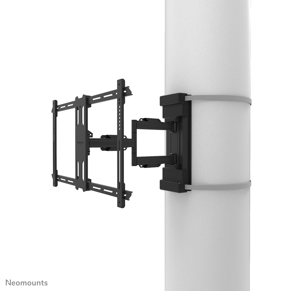 Neomounts WL40S-910BL16 Soporte de TV para columna, con movimiento completo - 40-70" - máx 45 kg - VESA 200x100-600x400 - adecuado para Ø 25-100 cm - prof. 8,2-59 cm - ajuste del nivel - negro