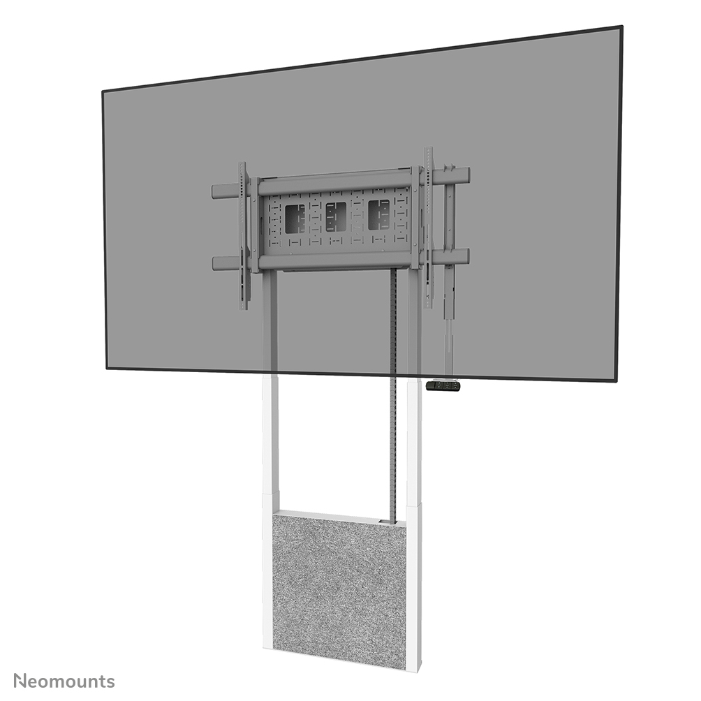 Neomounts MOVE Lift X WL55-885WH1 Soporte de suelo a pared - 65-105" - máx. 120 kg - ajuste de altura motorizado 112-212 cm - 50 mm/s - VESA 200x200-1000x600 - bloqueable - blanco
