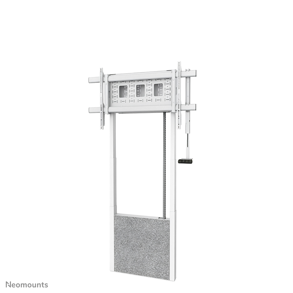 Neomounts MOVE Lift X WL55-885WH1 Soporte de suelo a pared - 65-105" - máx. 120 kg - ajuste de altura motorizado 112-212 cm - 50 mm/s - VESA 200x200-1000x600 - bloqueable - blanco