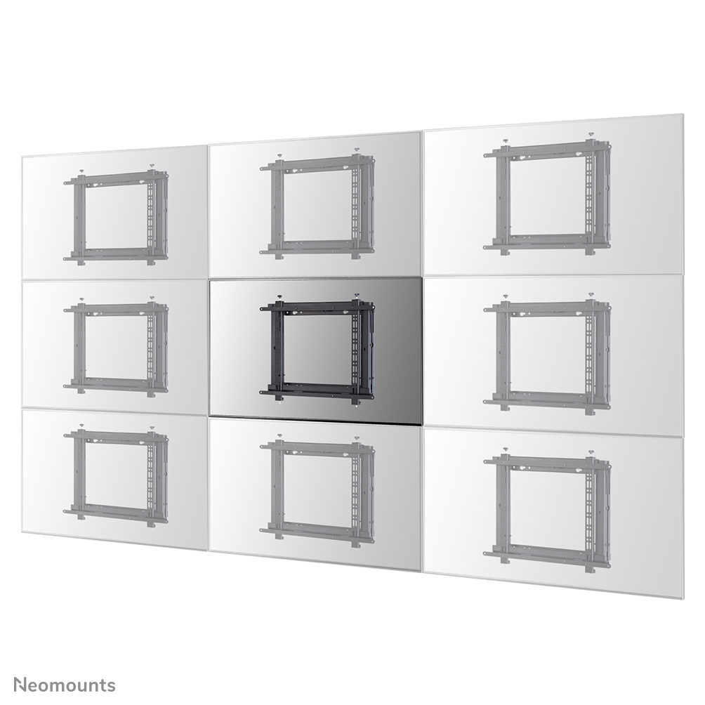 Neomounts WL95-800BL1 Soporte de pared para videowall - 42-70" - máx 35 kg - VESA 200x200-600x400 - prof. 7,8-26,6 cm - Presionar para Pop-out - micro ajuste - horizontal y vertical - negro